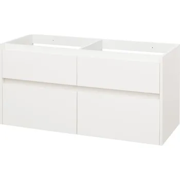 Koupelnový nábytek Mereo Opto, koupelnová skříňka 121 cm, bílá