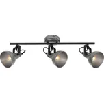Briloner 2049-034 - Bodové svítidlo RETRO 3xE14/40W/230V šedá