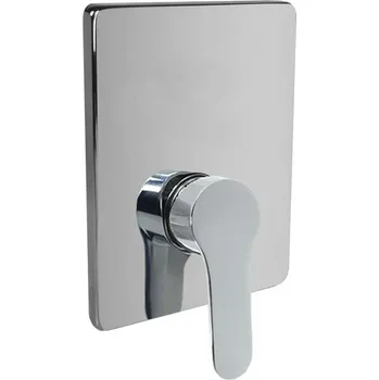 Vodovodní baterie Mereo Sprchová podomítková baterie bez přepínače, Zuna Mbox, hranatý kryt