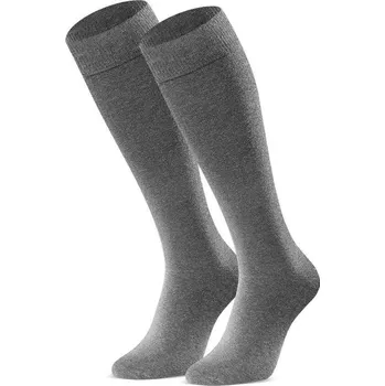 Pánské ponožky Šedé pánské podkolenky Art. 027 AL006, GRAY MELANGE Velikost: 41/43