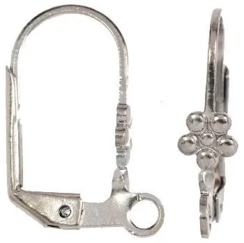 Věšák CZ Háček zavírací s kytičkou platina