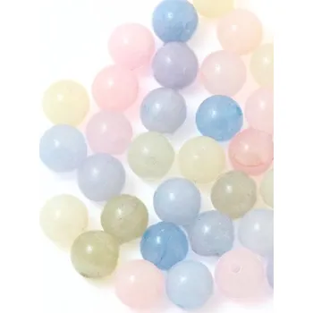 Korálek Morganit 8mm (1ks)