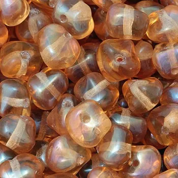 Korálek CZ Korálek mačkaný GRANULE 8/5mm topaz listr