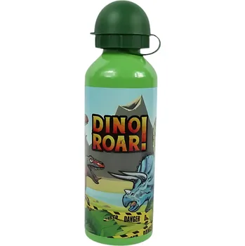 Láhev Dětská kovová láhev DINO ROAR 500 ml zelená