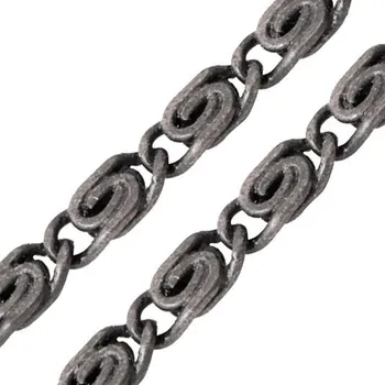 Řetízek CZ Bižuterní řetízek „S“ 2mm staré stříbro