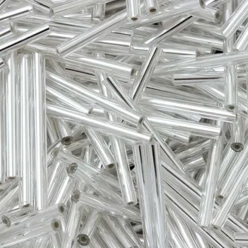 Korálek Preciosa Preciosa® Rokajl tyčinky rovná 30mm stříbrná (78102)