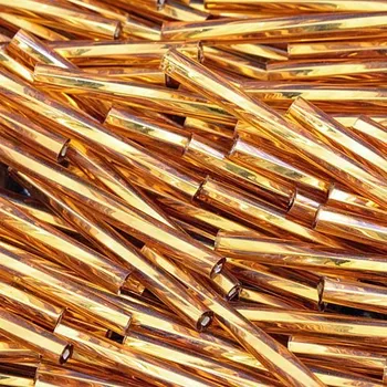 Módní doplněk Preciosa Preciosa® Rokajl tyčinky kroucená 30mm zlatá (19070)