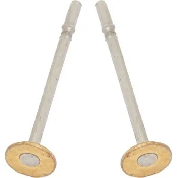 Materiál na výrobu šperku CZ Náušnicová puzata s ploškou 3mm surová