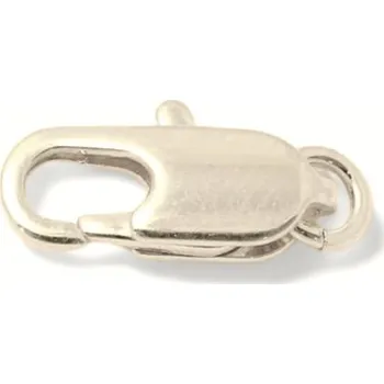 Materiál na výrobu šperku Crystal-ZONE Karabinka lux 12/5mm rhodium