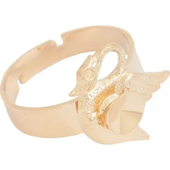 Korálek Crystal-ZONE Prsten LABUŤ Rivoli 6mm rose gold