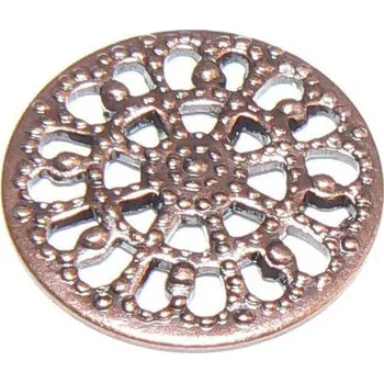 Materiál na výrobu šperku CZ Filigrán kruh stará měď