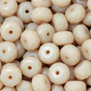 Korálek CZ Korálek broušený SLAVÍK 7/4mm béžová