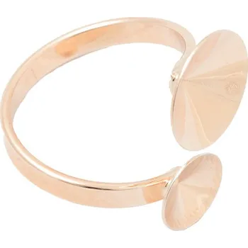 Prsten Crystal-ZONE Prsten double Rivoli 8+12mm rose gold