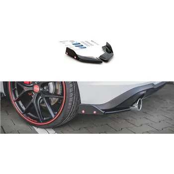 Tuning Maxton Design difuzory pod zadní nárazník s křidélky ver.2 pro Volkswagen Golf GTI Mk8, plast ABS bez povrchové úpravy SLEVA 5%