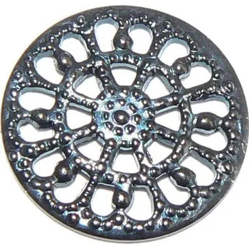 Materiál na výrobu šperku CZ Filigrán kruh černá