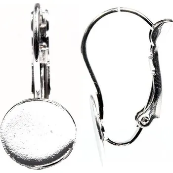 Náušnice Crystal-ZONE Náušnice Solaris 10mm rhodium