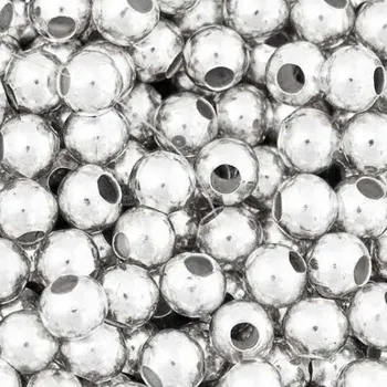 Korálek EU Kulička kovová 8mm stříbro