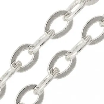 Řetízek CZ Bižuterní řetízek růžencový 2,5mm ag clear