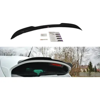 Tuning Maxton Design prodloužení spoileru pro Renault Clio RS Mk4, plast ABS bez povrchové úpravy SLEVA 5%