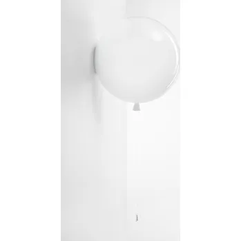 Nástěnné svítidlo BROKIS Memory, nástěnné svítidlo bílé lesklé, 1x15W E27, prům. 40cm - BROKIS A BRO PC00879_001