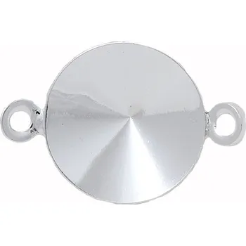 Korálek Crystal-ZONE Spojovací komponent Rivoli 14mm ag+clear