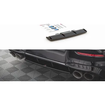 Tuning Maxton Design středový spoiler pod zadní nárazník pro Volkswagen Golf R Mk8, plast ABS bez povrchové úpravy SLEVA 5%