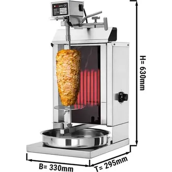 Kuchyňský gril Gril na kebab Elektrický 1 hořák max do 5 kg