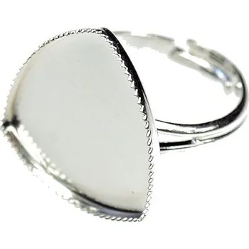 Prsten Crystal-ZONE Prsten Trojhran 20mm platina