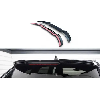 Tuning Maxton Design prodloužení spoileru pro Audi Q7 Mk2 S-Line, černý lesklý plast ABS SLEVA 5%