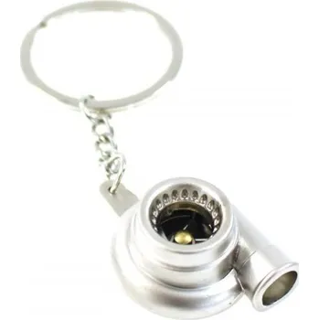 Přívešek na klíče - Turbo stříbrné