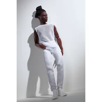 Panenka Barbie Ken Looks (Brunette with Braids & Bun Hairstyle) - rok 2021