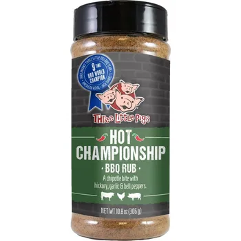Koření BBQ koření Three Little Pigs HOT Championship, 306 g
