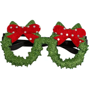 Party dekorace Zábavné vánoční párty brýle Postavička: Věnec