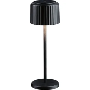 Lampička PAULMANN Solární nabíjecí bateriové svítidlo Else IP44 stmívatelné 2700K černá - PAULMANN P 94878