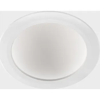 Koupelnové svítidlo KOHLLIGHTING DISC TINA DEEP zapuštěné svítidlo s rámečkem bílá 18 W 3000K PUSH - KOHL-Lighting KHL K50405.02.RF.WH-WH.ST.8.30.PU