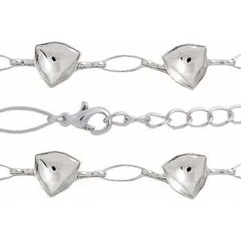 Náramek Crystal-ZONE Náramek Trilliant 4x12mm rhodium