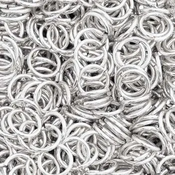 Materiál na výrobu šperku Crystal-ZONE Spojovací kroužek 6mm stříbro 2g