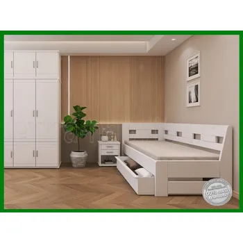 Postel Rohová postel Tara Šířka: 90x200, Moření: Ořech, Provedení: Levá strana