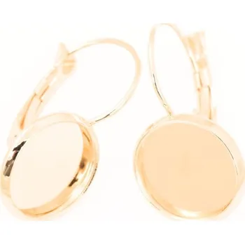 Náušnice Crystal-ZONE Náušnice kruh 12mm chirurgická ocel rose gold