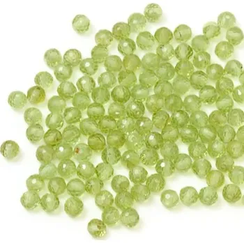 Korálek Olivín broušený 3mm (1ks)