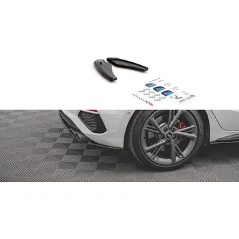 Auto-moto Maxton Design boční difuzory pod zadní nárazník ver.1 pro Audi S3 8Y, plast ABS bez povrchové úpravy SLEVA 5%