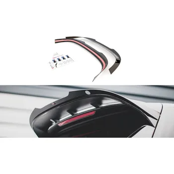 Auto-moto Maxton Design prodloužení spoileru pro Volkswagen Golf R Mk8, černý lesklý plast ABS SLEVA 5%