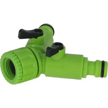 Zahradní hadice Jipos Tools T-kus se dvěma ventily 1/2"-3/4" 5880 JIPOS