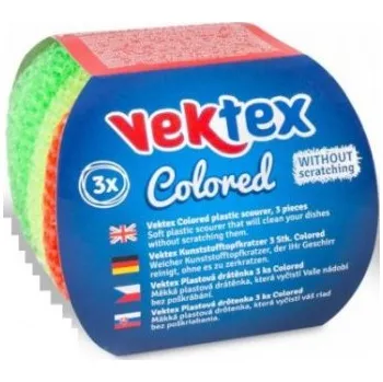 Drátěnka Vektex Plastová drátěnka barevná 3 ks