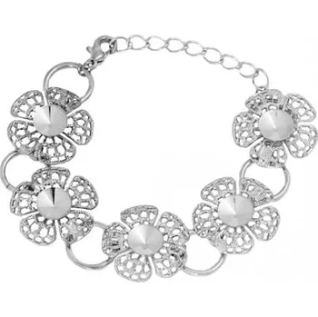 Náramek Crystal-ZONE Náramek FILIGRÁN Rivoli 8mm rhodium