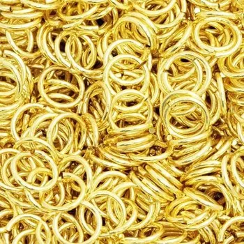 Materiál na výrobu šperku Crystal-ZONE Spojovací kroužek 15mm gold plating 24kt 3g