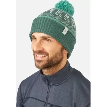Čepice Rab Khroma Bobble green slate/glacier blue