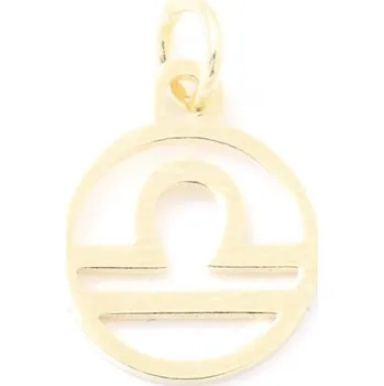 Přívěsek EU Přívěsek znamení Váhy 13/11mm chirurgická ocel gold plating 24kt