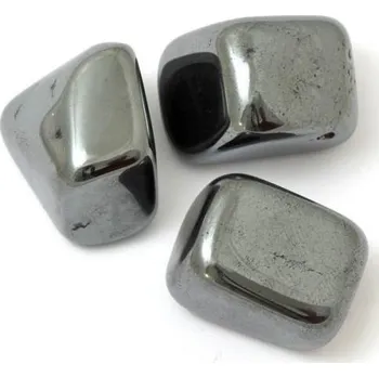 Drahý kámen Hematit tromlovaný L 2cm (1ks)