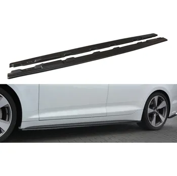 Tuning Maxton Design difuzory pod boční prahy pro Audi A5, S5 F5, plast ABS bez povrchové úpravy, Sportback SLEVA 5%